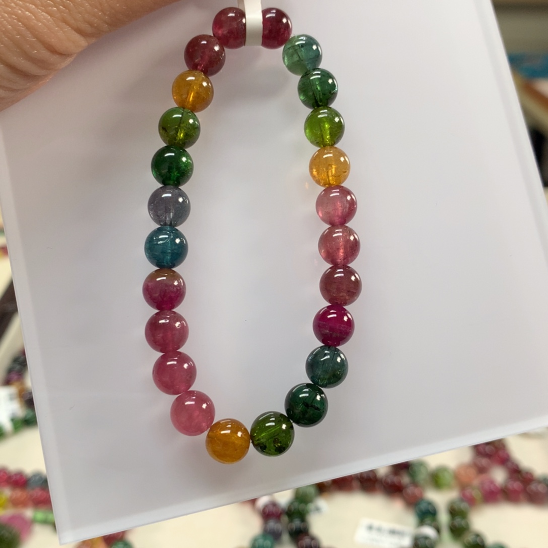 未镶嵌手链碧玺7.8m