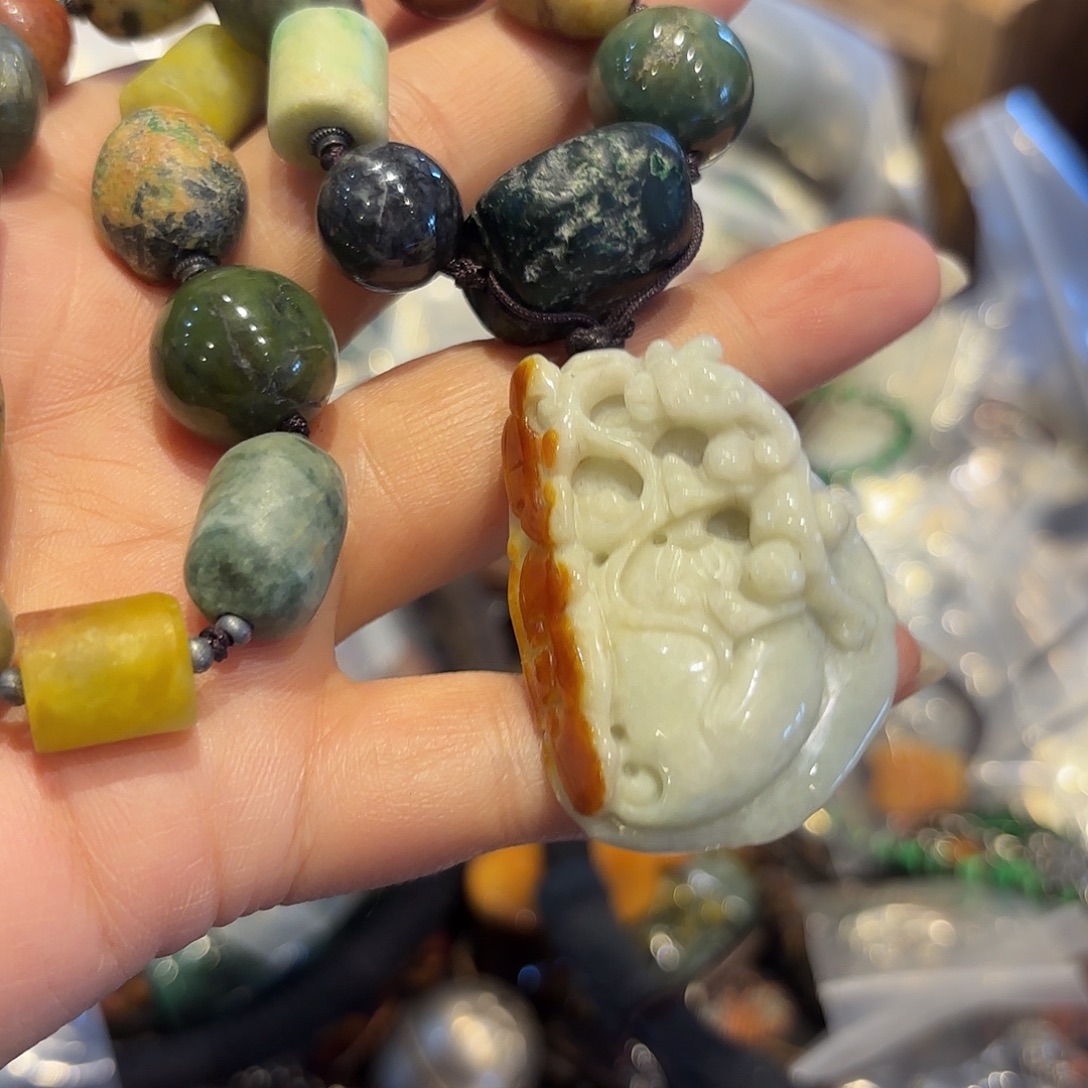 翡翠未镶嵌颈饰原创