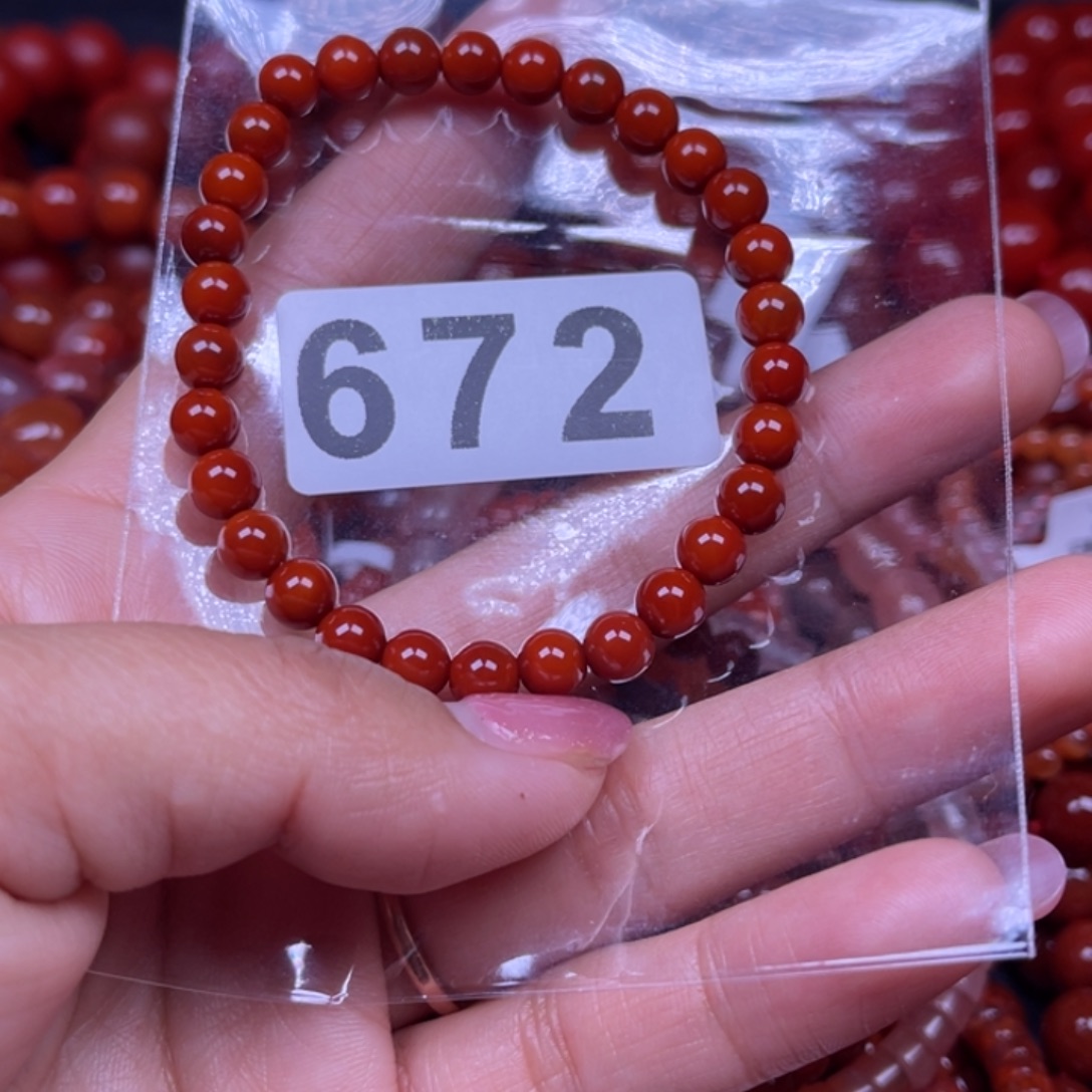 ****人南红玛瑙未镶嵌手链