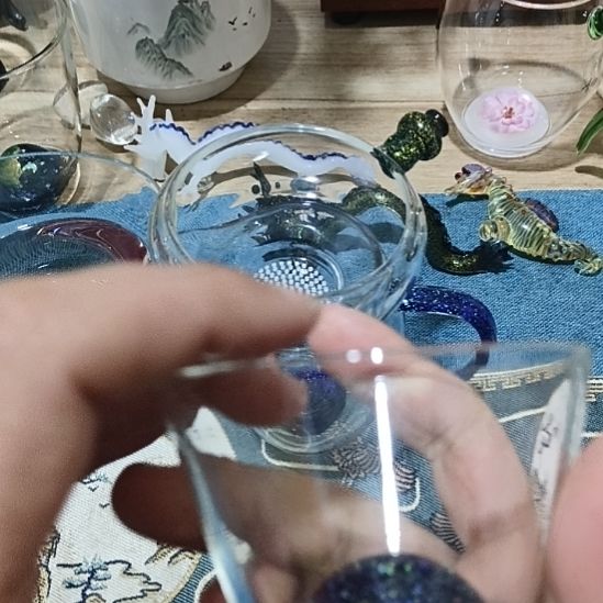 手工艺品琉璃达杯斑斓