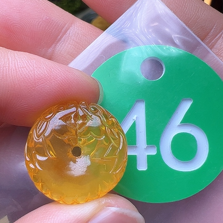 蜜蜡裸石未镶嵌19.4m m