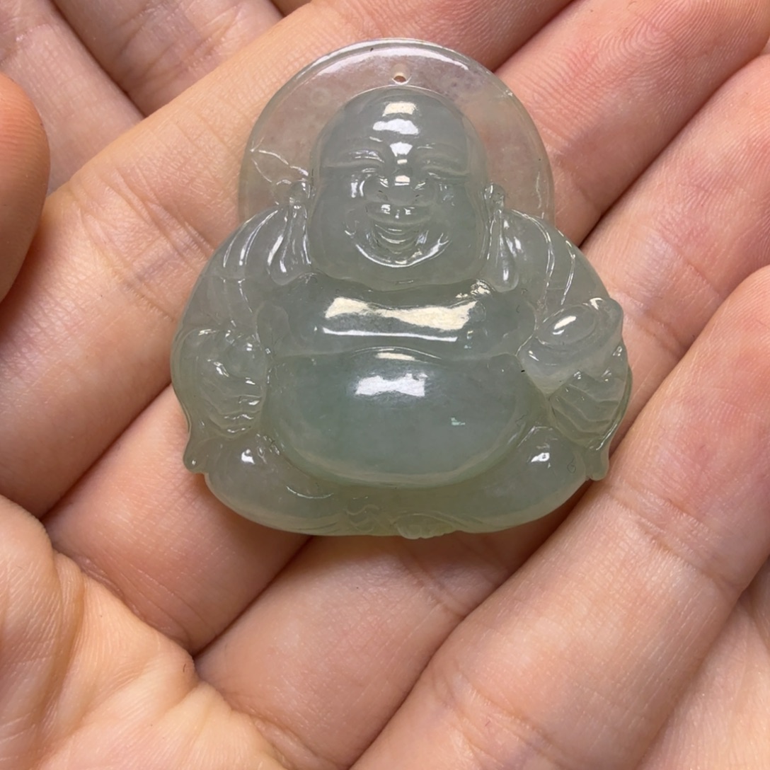 融***康翡翠未镶嵌颈饰吊坠