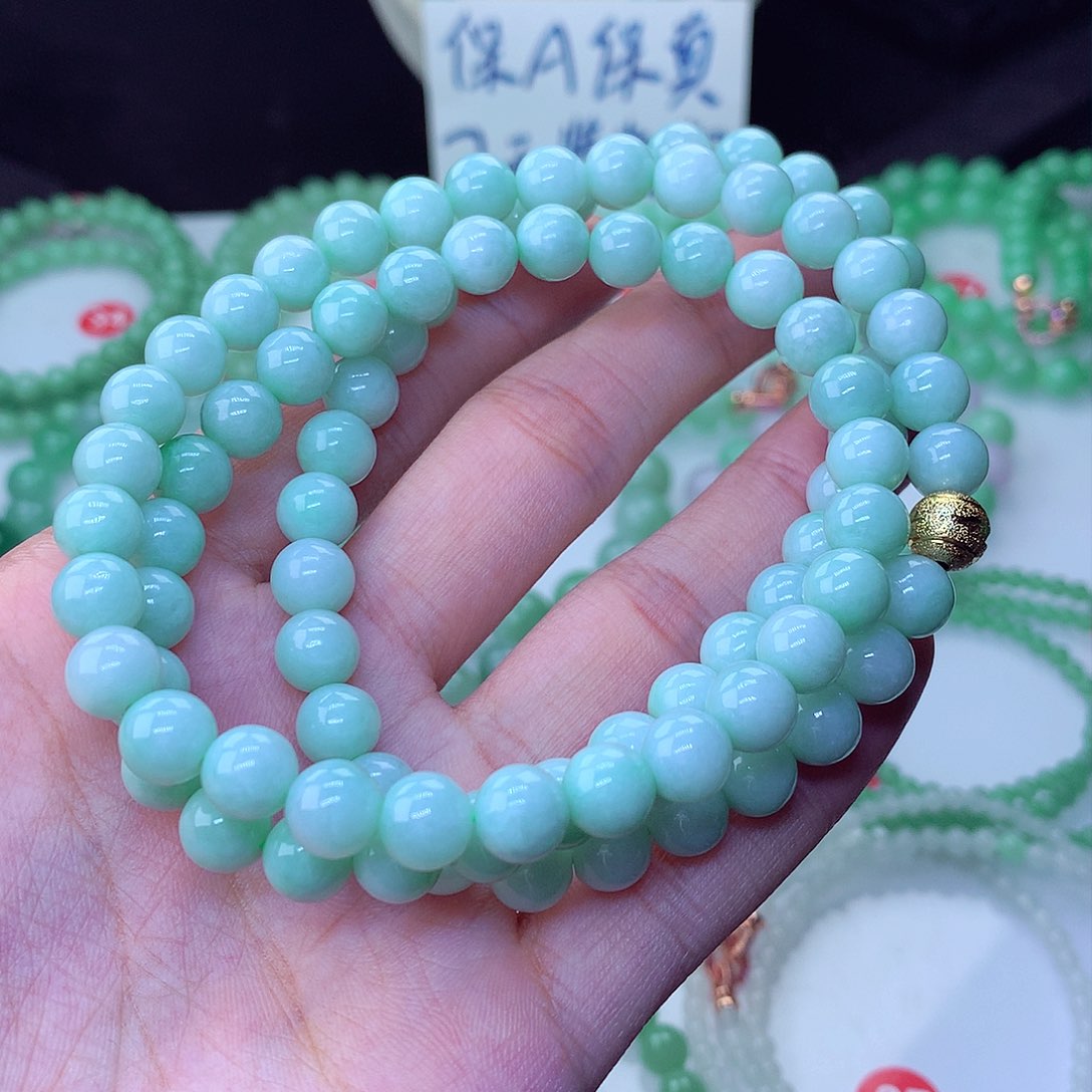 翡翠毛衣链未镶嵌