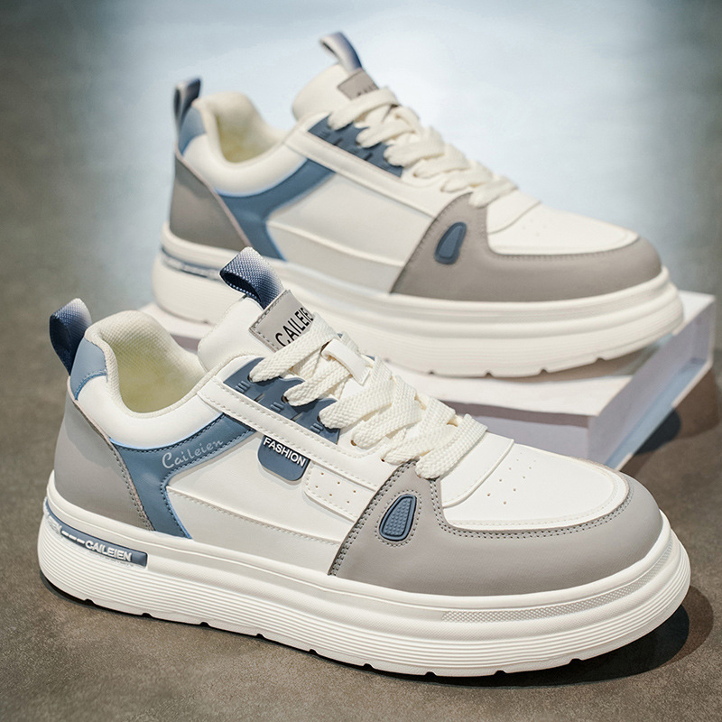 【啄木鸟】秋季男鞋新款透气小白鞋子男潮流百搭厚底轻便耐磨运动鞋