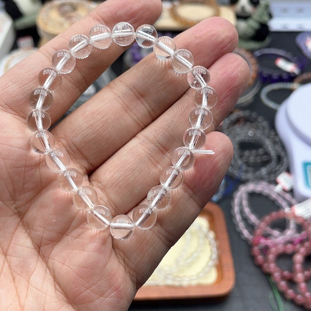 水晶手链未镶嵌?****白水晶