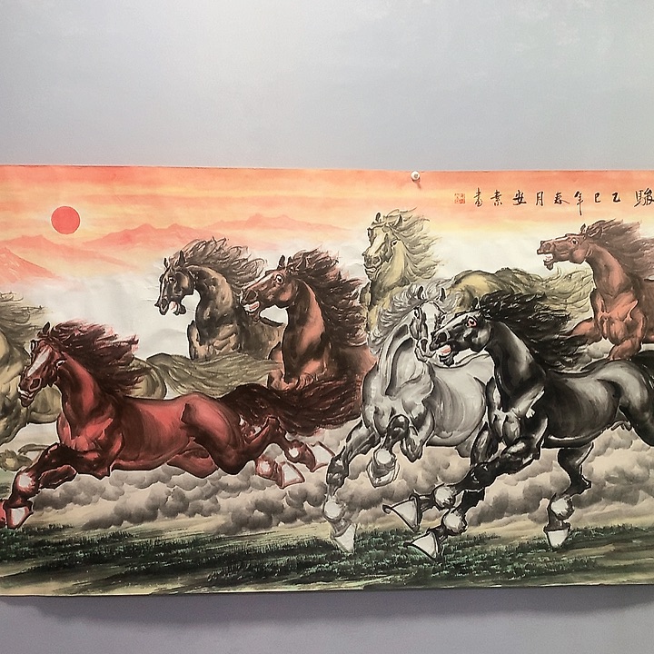 国画利*小八尺工笔画