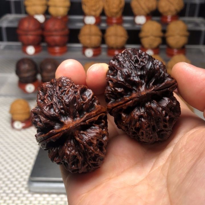 文玩核桃把件13紫金龙甲