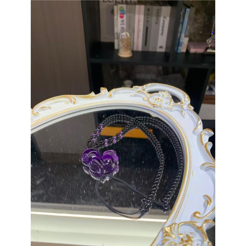 浓郁色紫水晶九尾狐项链多样性发其一