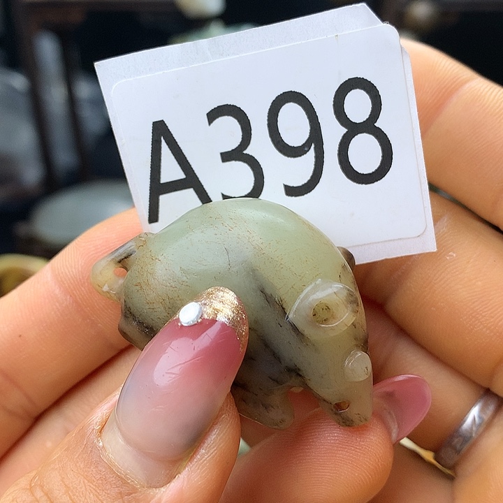 和田玉（糖玉）未镶嵌车挂