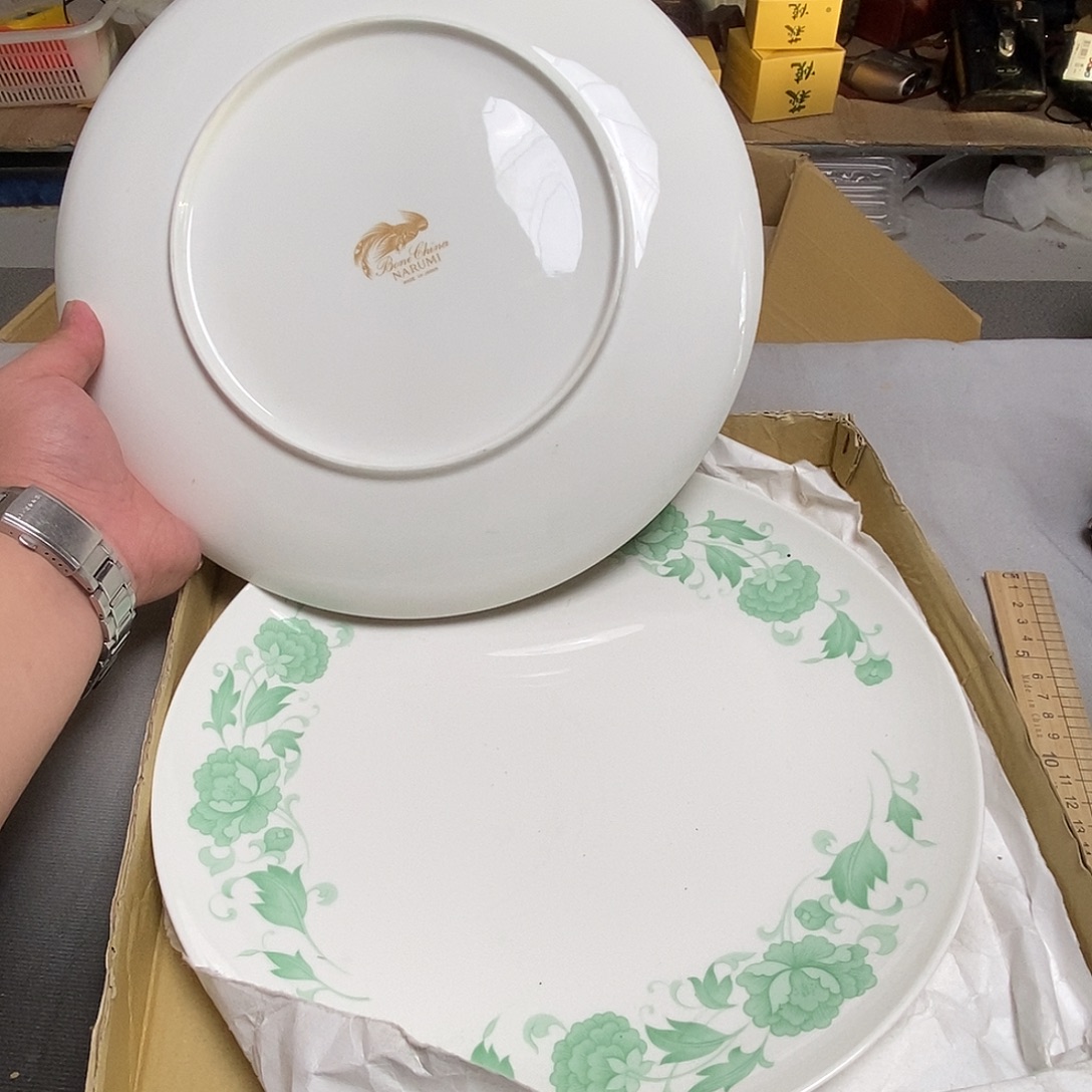 盘子默认微瑕不退不换看好在拍