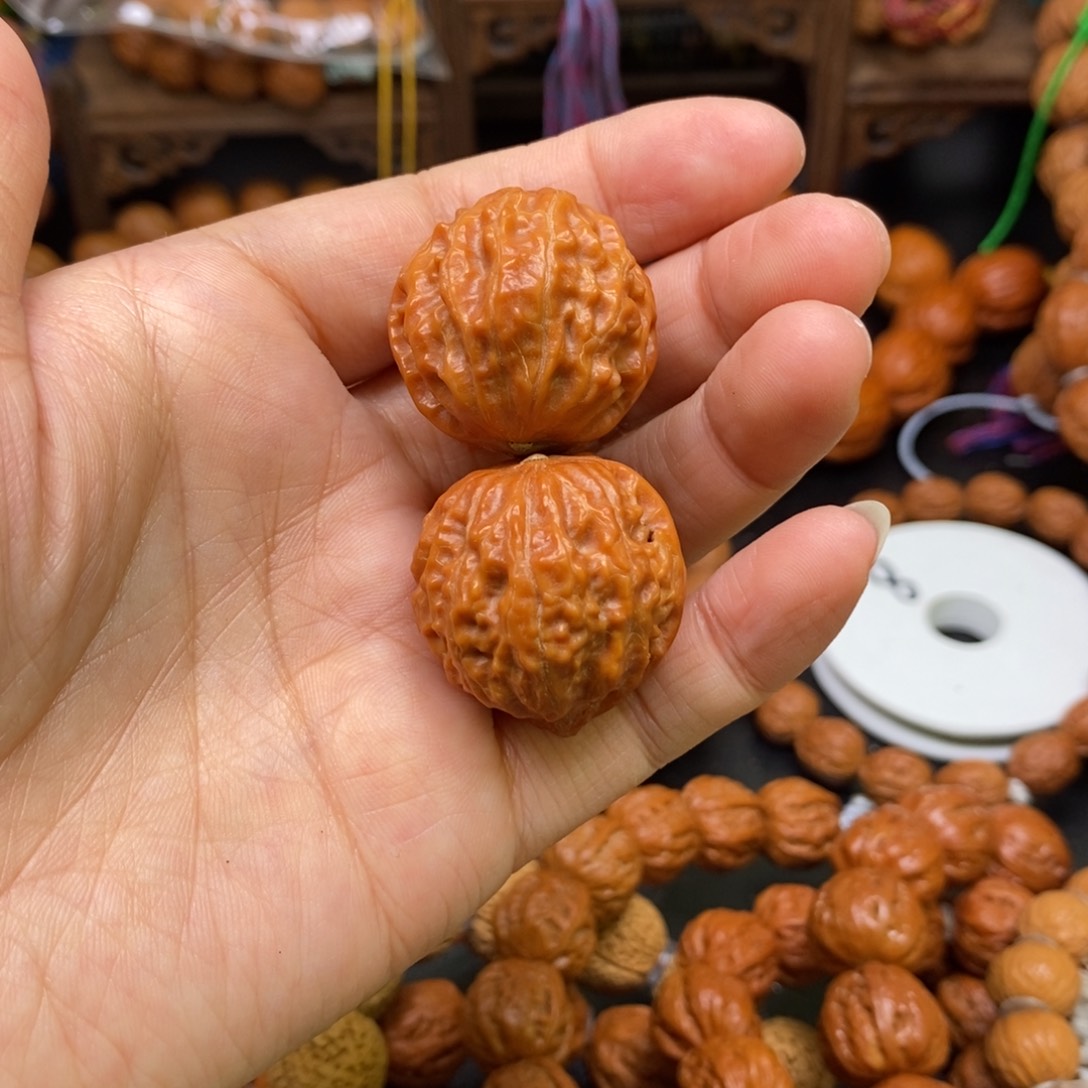 桃核手串麒麟手捻