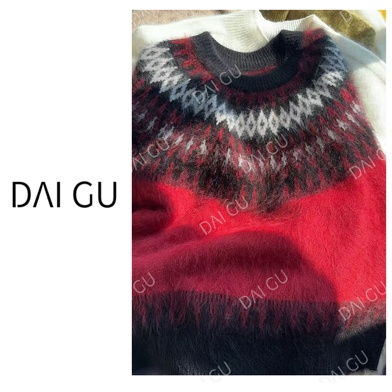 【火凤凰】紫标高高货！羊毛羊绒桑蚕丝加厚拉绒保暖毛衣女B3813