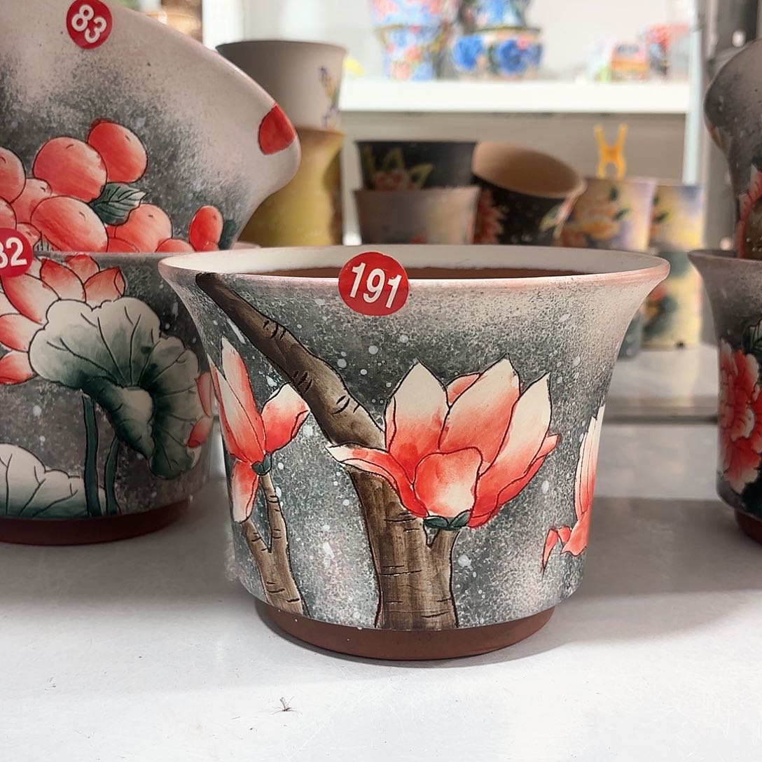 紫砂花盆手工花盆默认微瑕16/12