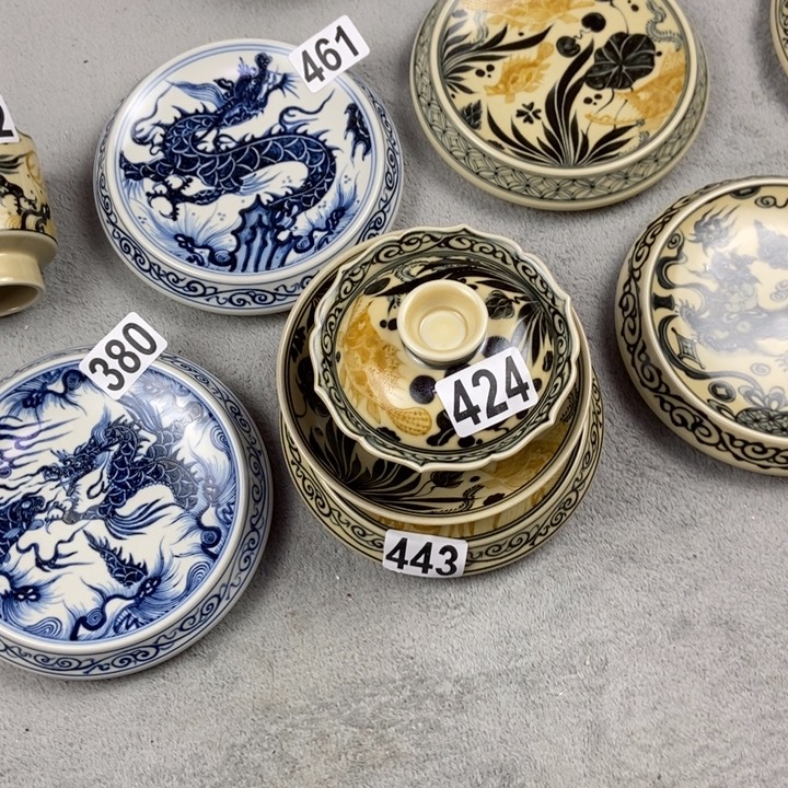 巍***仑瓷片手工手绘手工制作