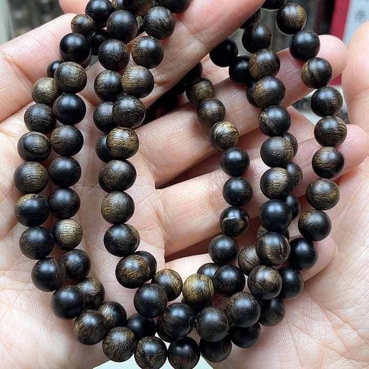 沉香手串乘*风越南芽庄白奇楠留疤料