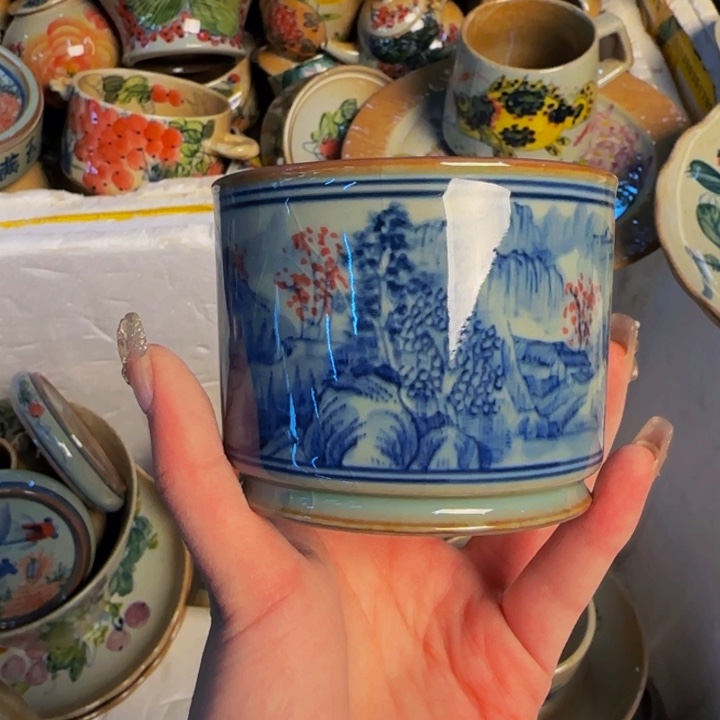 瓷片景德镇陶瓷手工手绘