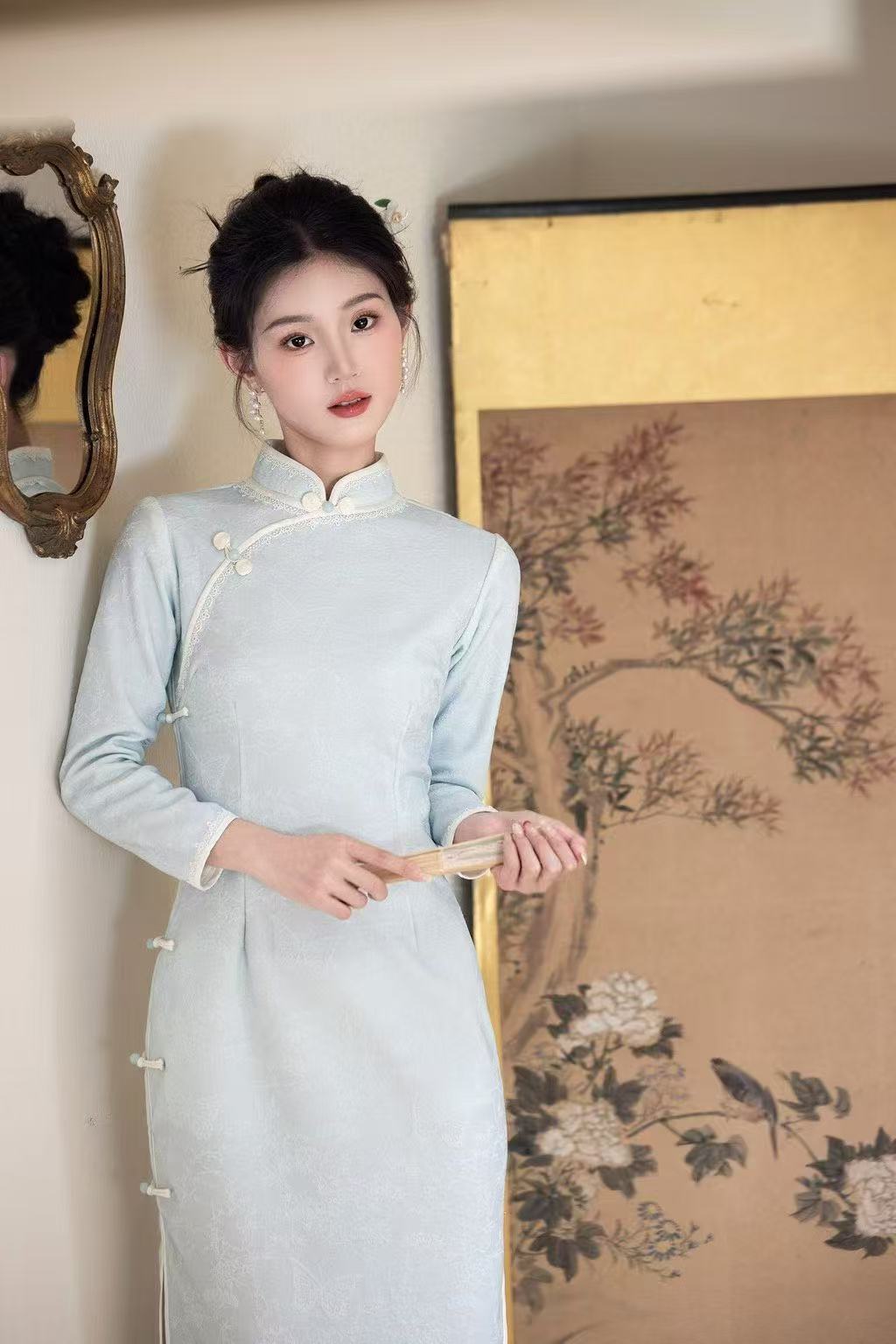 1522（紫苑）秋季时尚旗袍