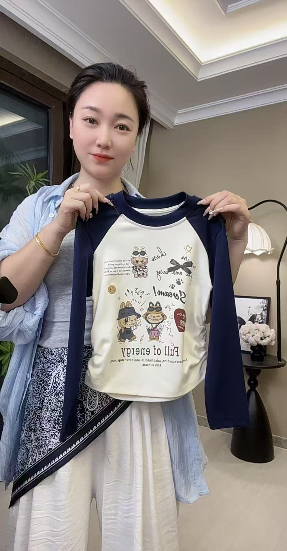 【秋上新】女童打底衫春秋新款儿童长袖t恤宝宝小女孩洋气秋季上衣