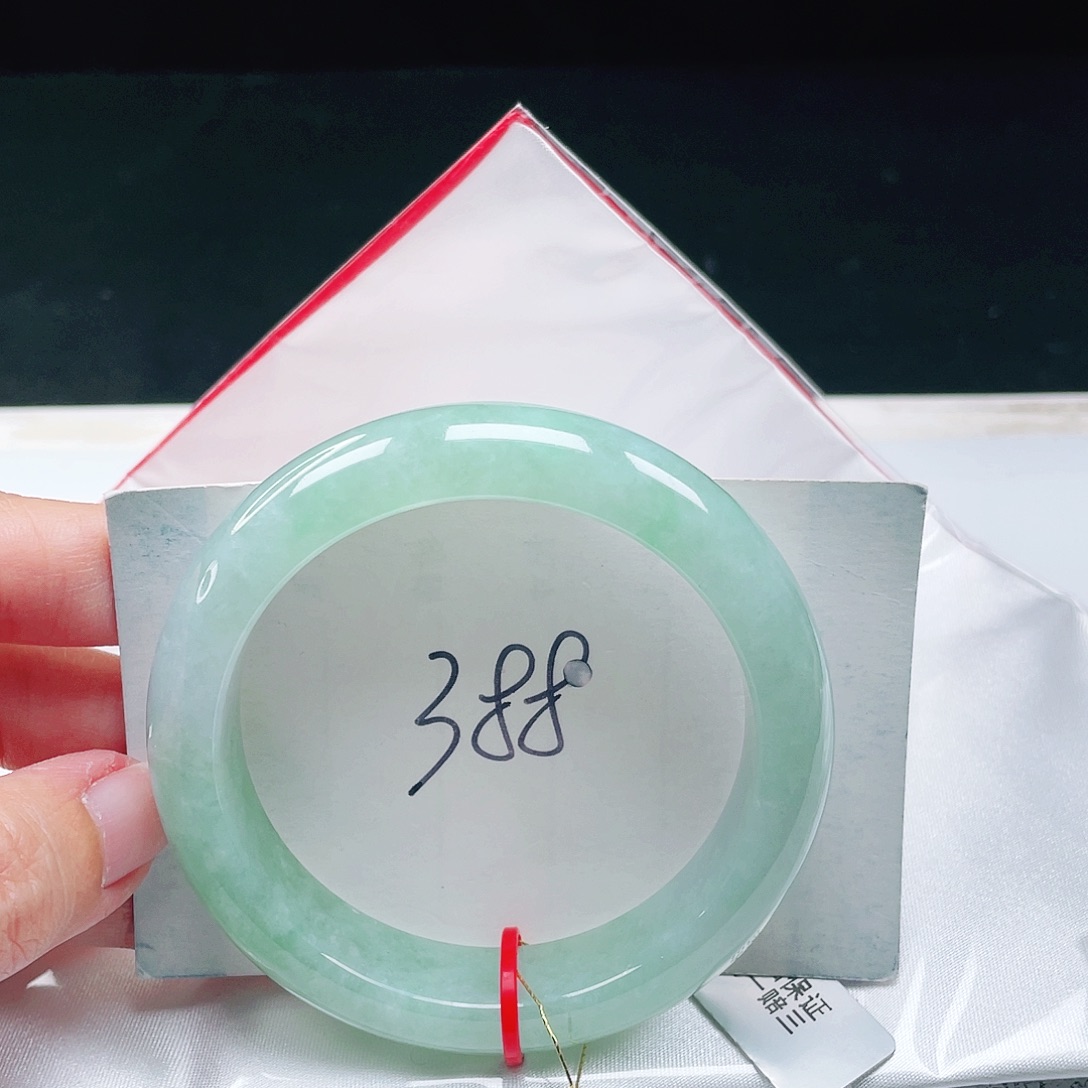 翡翠未镶嵌手镯缅甸翡翠56+