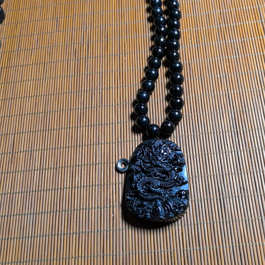 新***3藏玉药王石黑包公珠子69颗送三颗