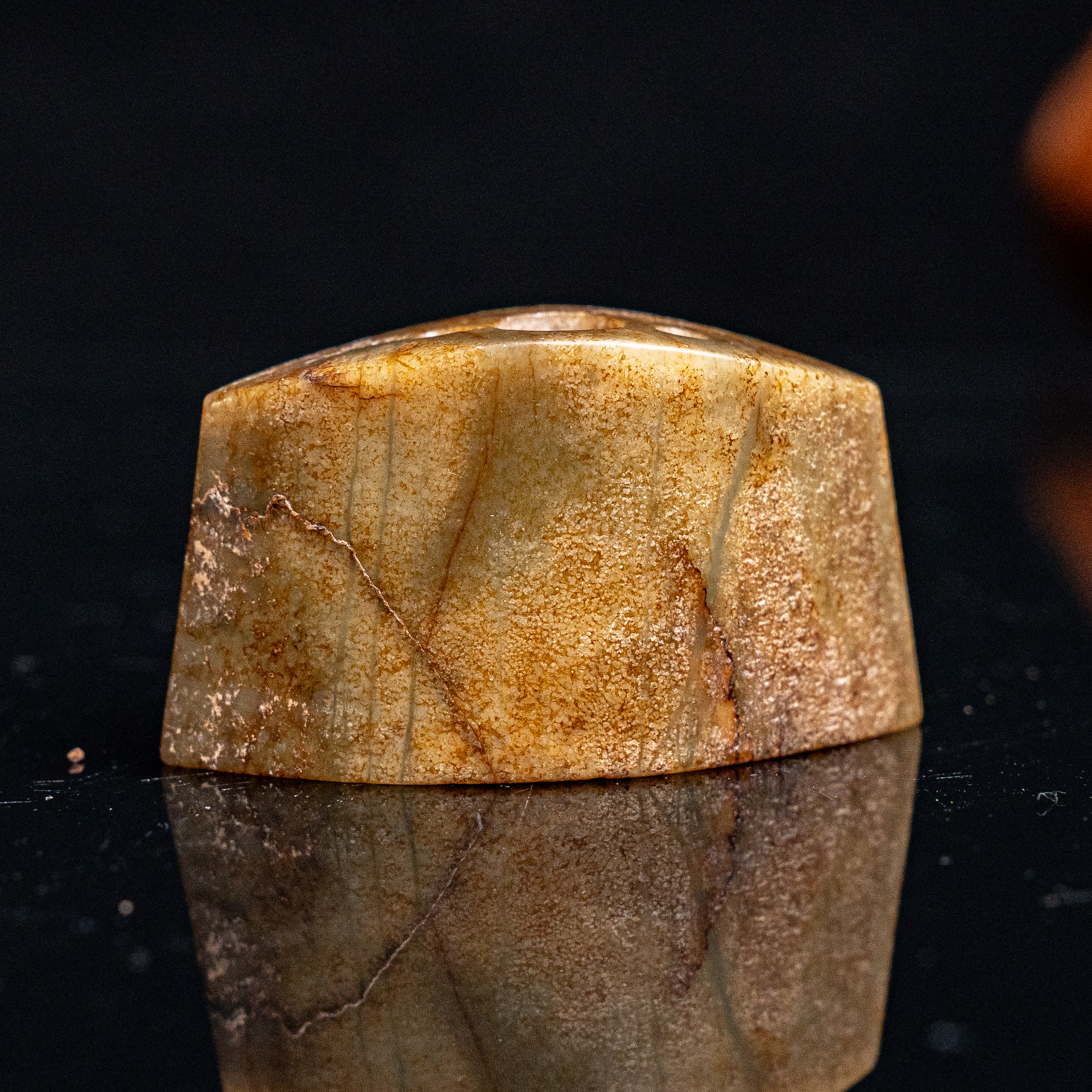 明代和田玉剑饰花件-CS