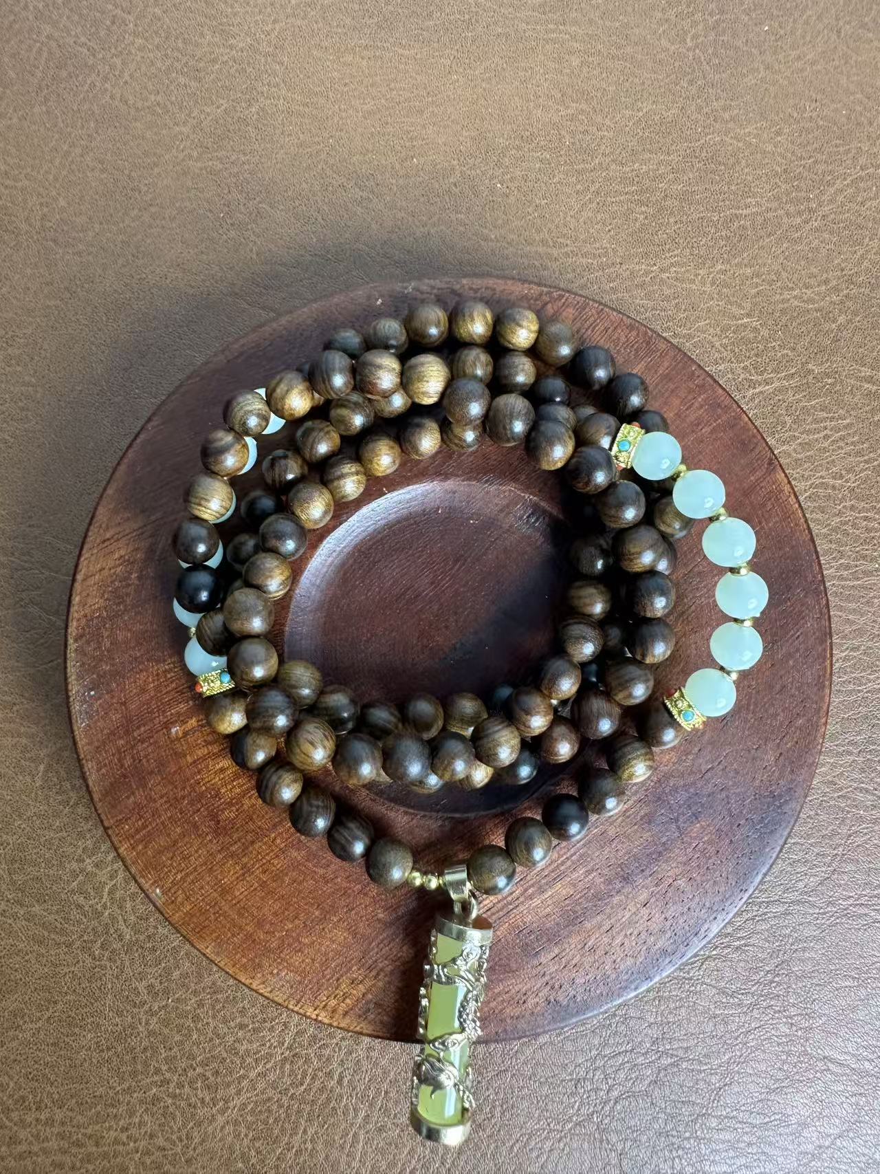 MEYC 073 黄花梨长串+玛瑙（无礼盒）