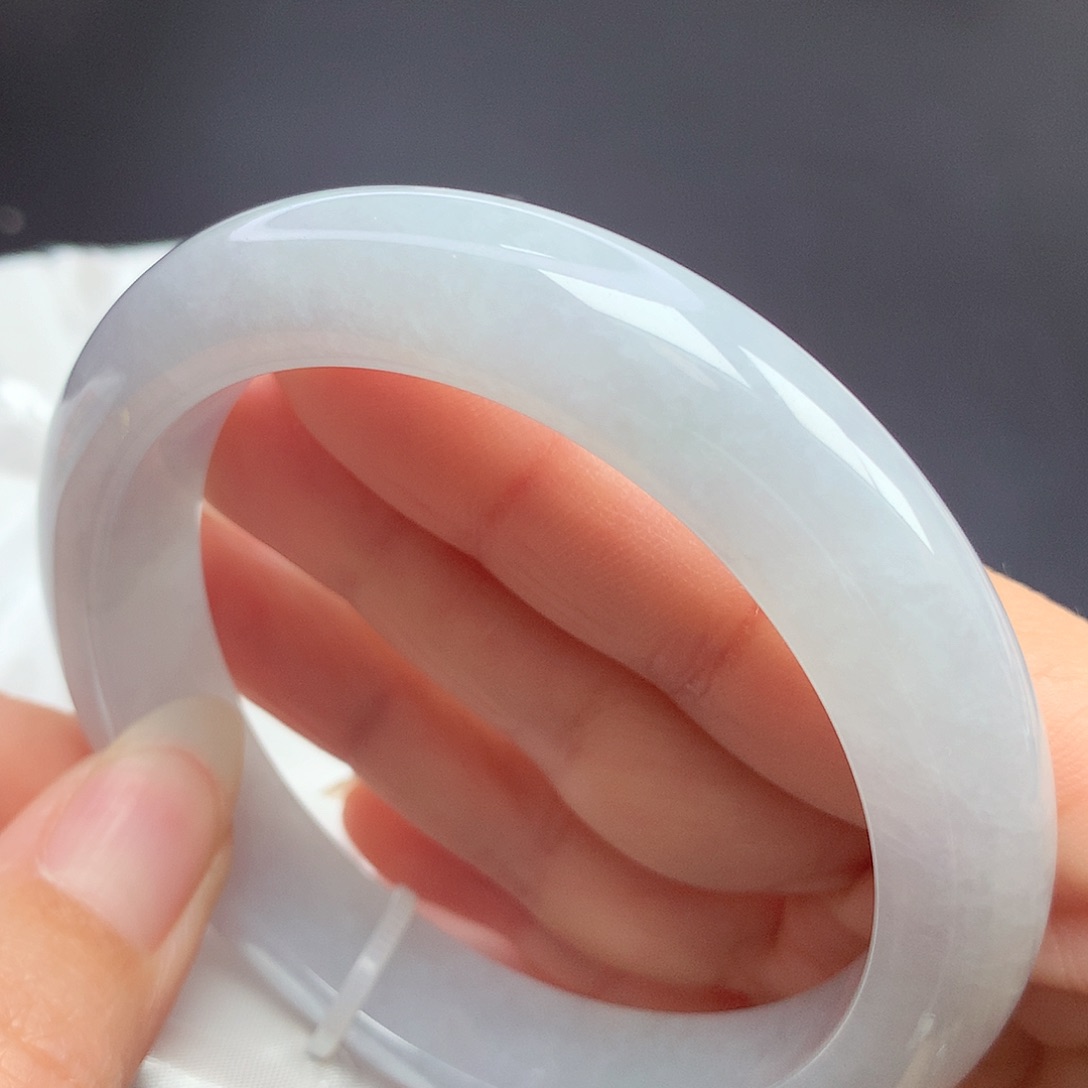 翡翠未镶嵌手镯58.5圈口