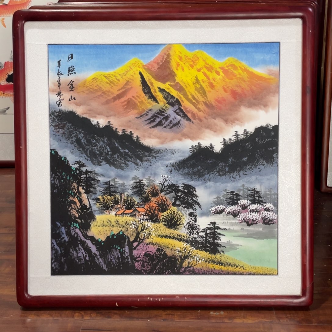 国画带框尺寸63*63厘米