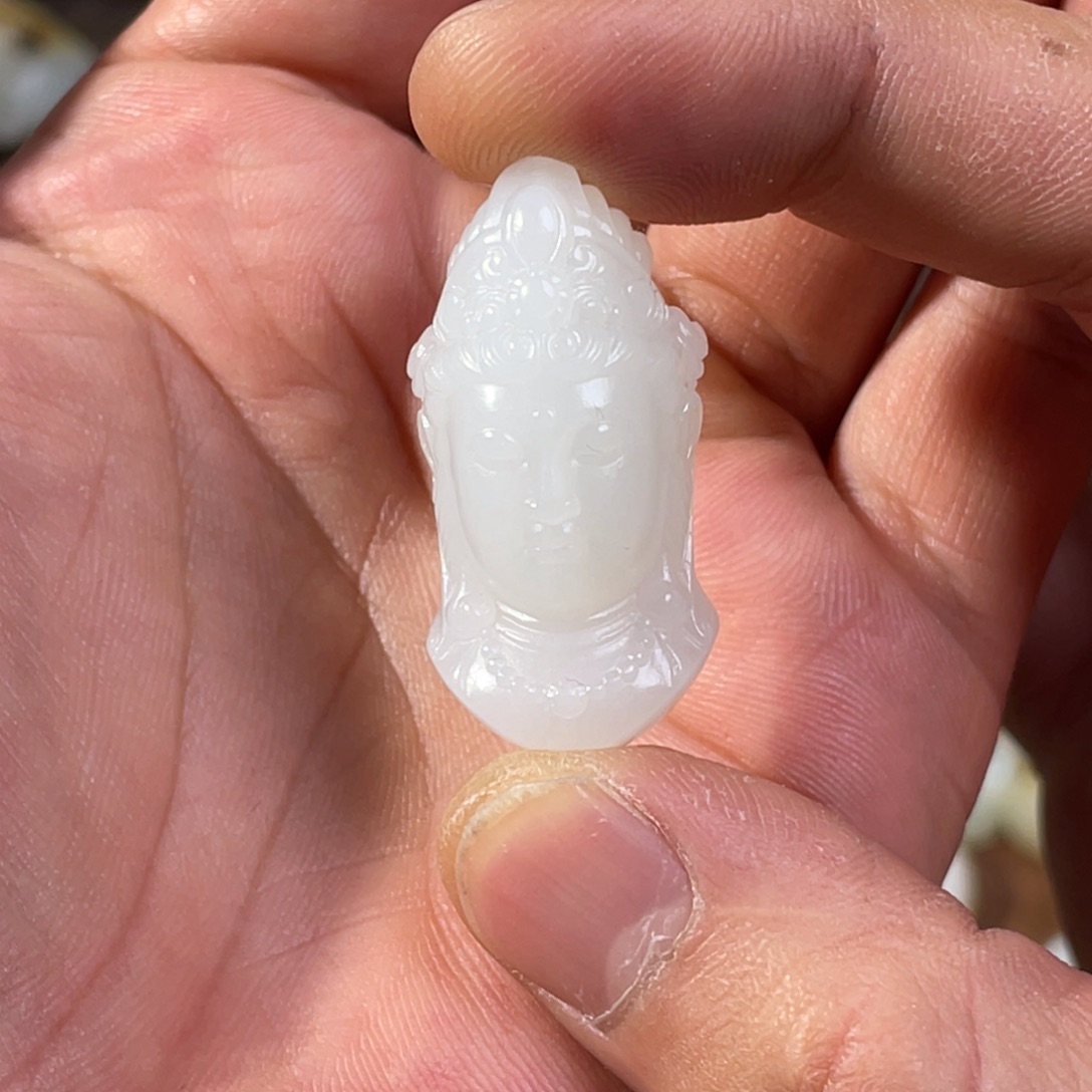 和田玉未镶嵌吊坠(不含链)