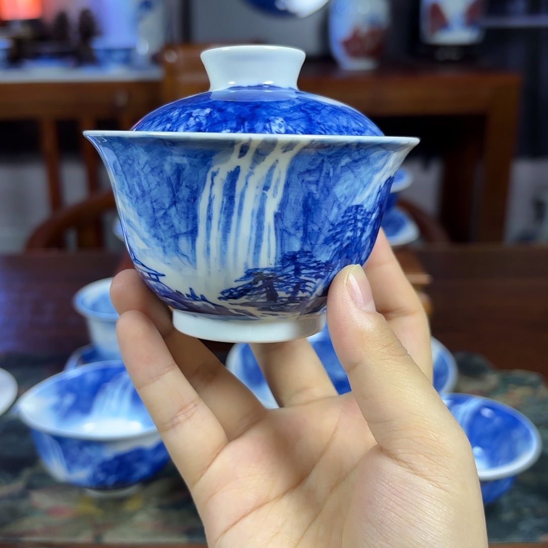 国一王老师手绘山水