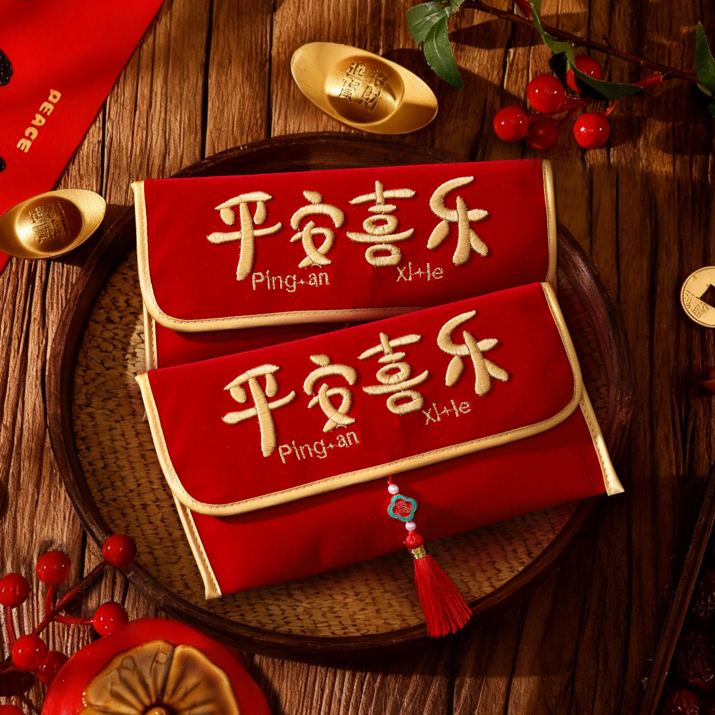 利是封包过年刺绣千元喜钱袋新年布艺刺绣锦缎红包压岁拜年利是p