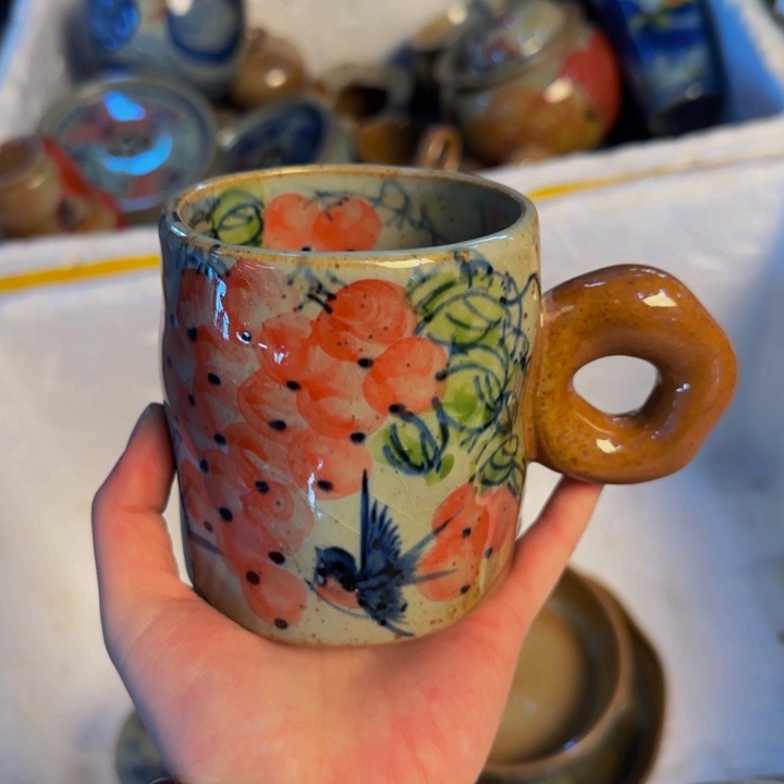 瓷片景德镇陶瓷手工手绘