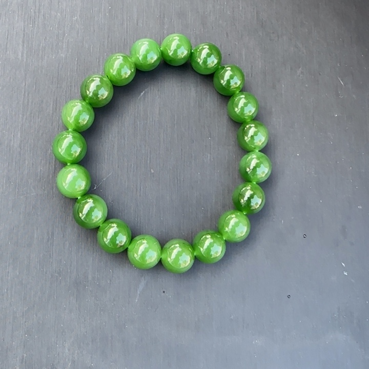 手链未镶嵌和田玉碧玉卡10老坑老料