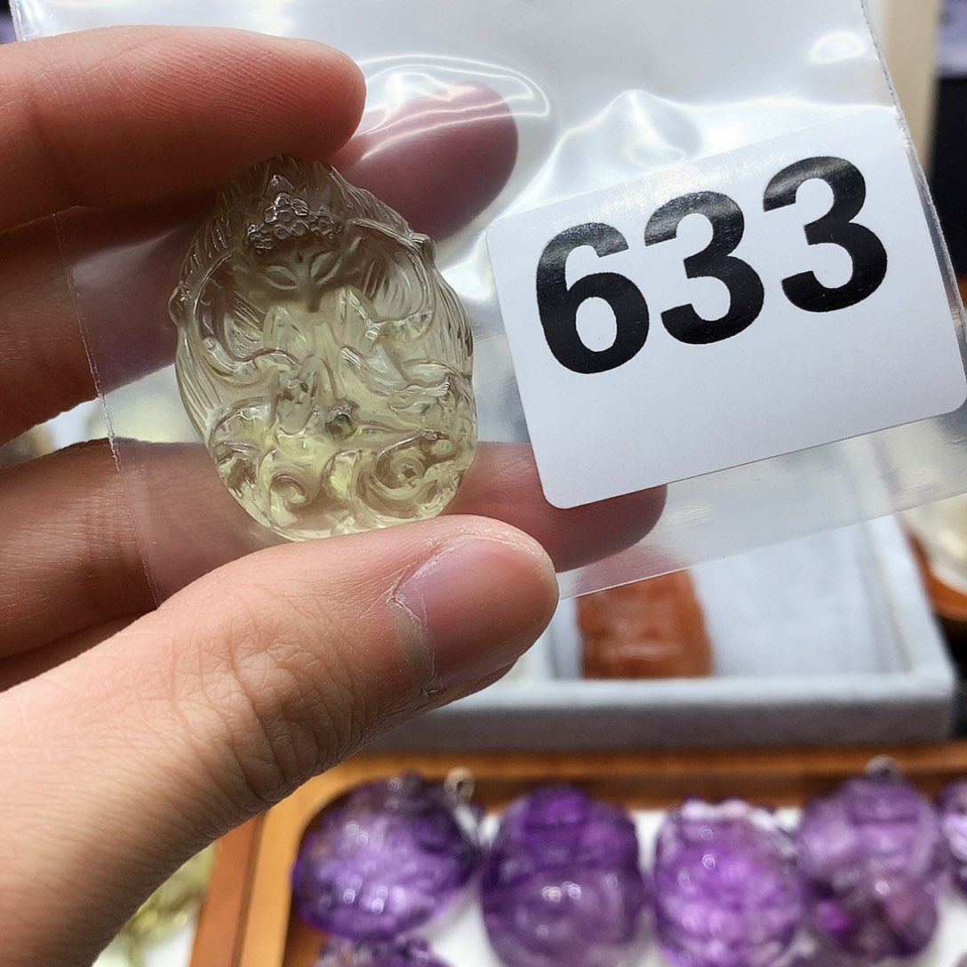 水晶颈饰未镶嵌挂件