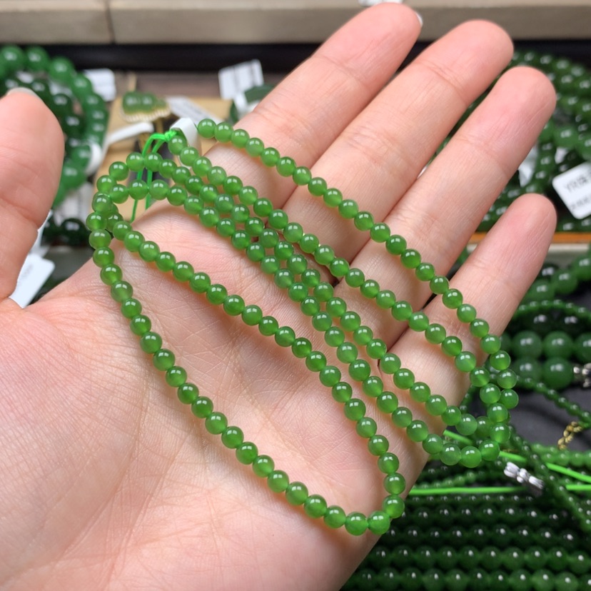 【闪购商品】颈饰未镶嵌和田玉（碧玉）八**妈4m
