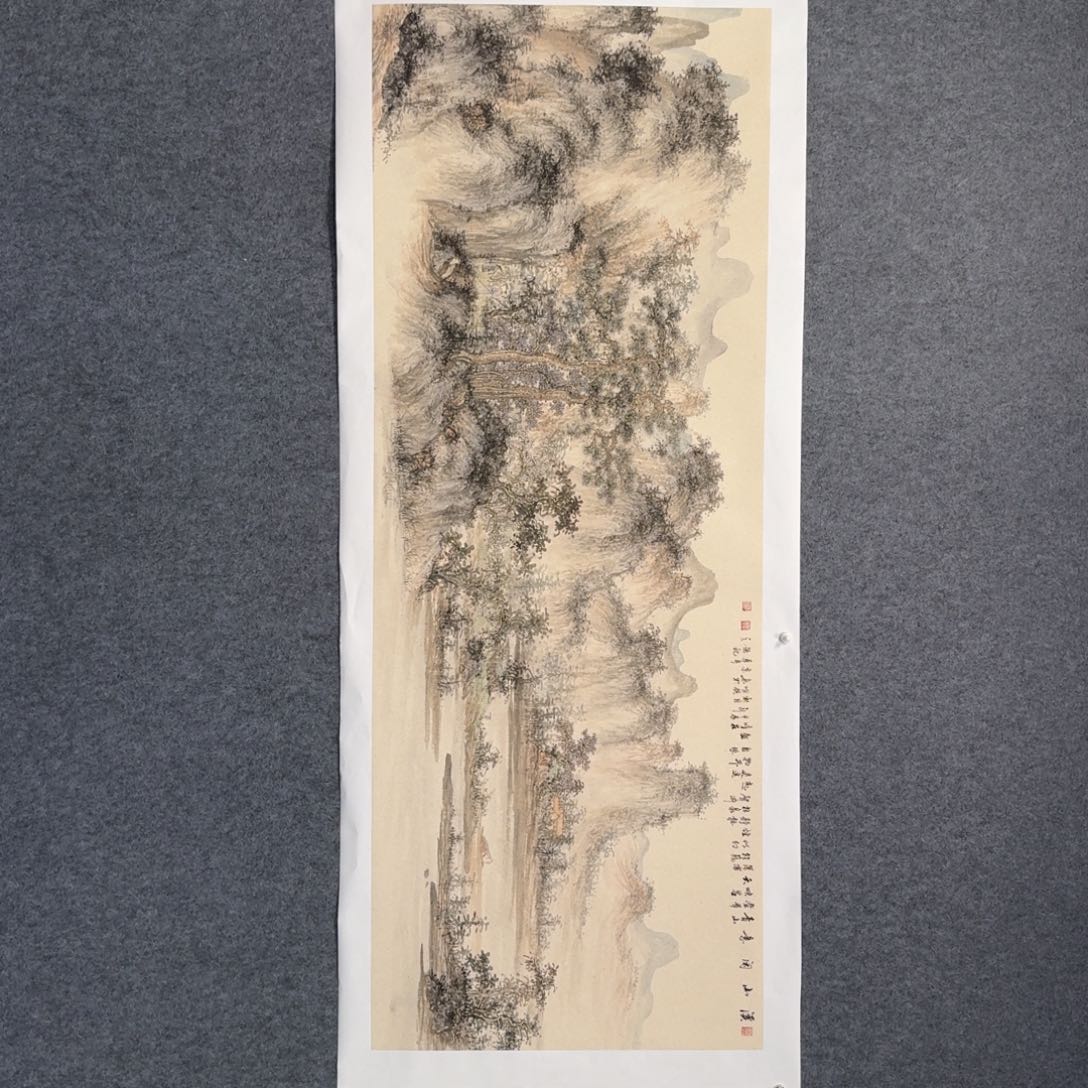 国画明锐小六尺山水