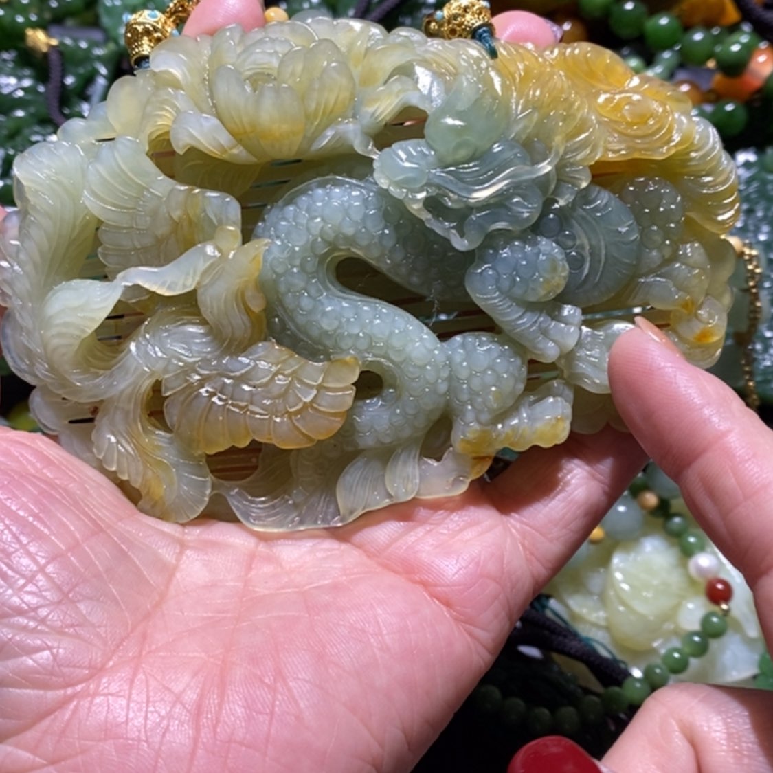 【闪购商品】岫玉毛衣链未镶嵌