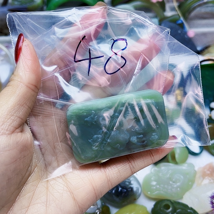 清***竹和田玉（糖玉）未镶嵌珠宝半成品