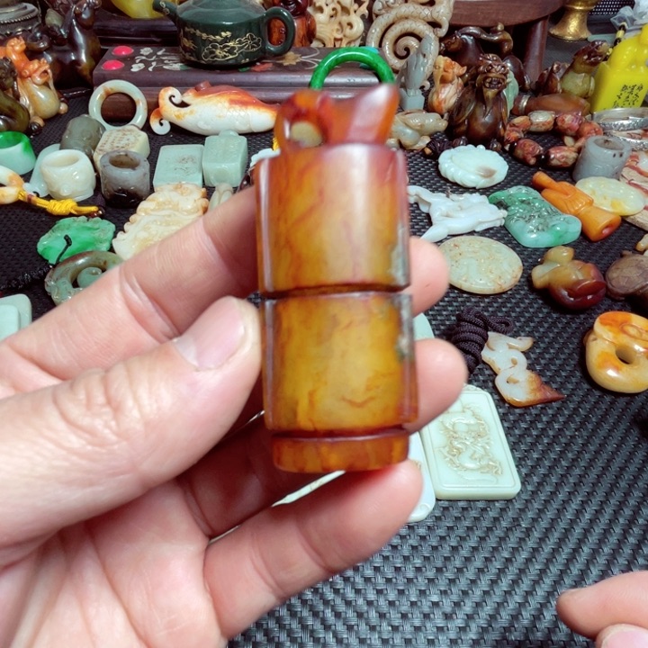 滴血莲花菩提把件