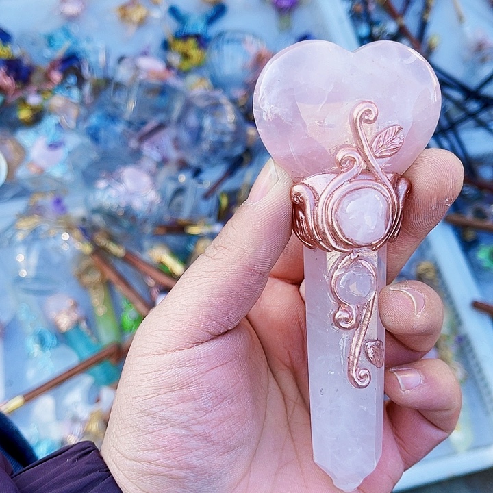 狼****摆件紫晶未镶嵌水晶