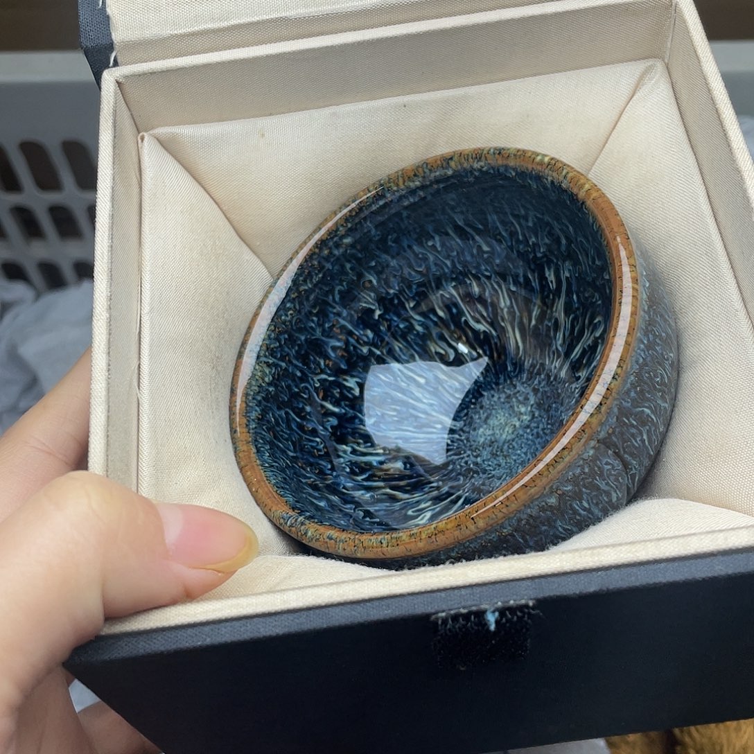 摆件金丝蓝孔雀将军配礼盒