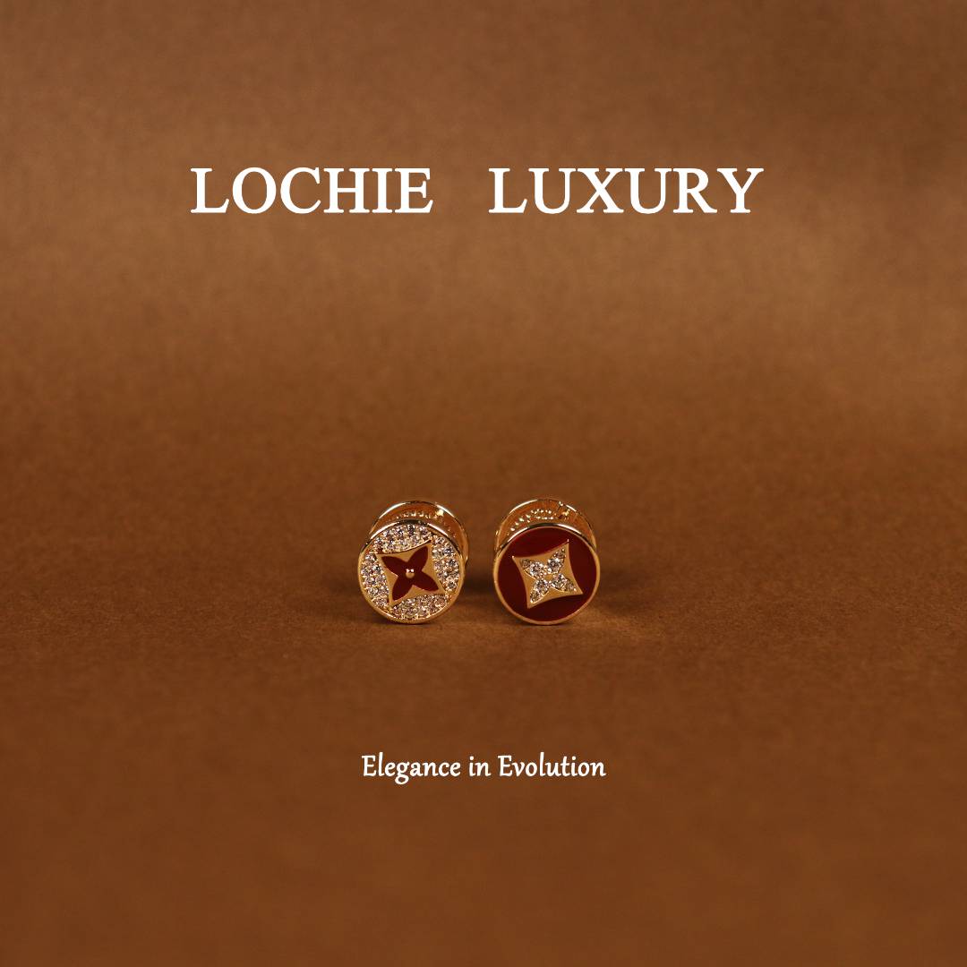 Lochie Luxury 黄铜锆石耳饰 【心似化雪】L824四叶草双面戴耳扣