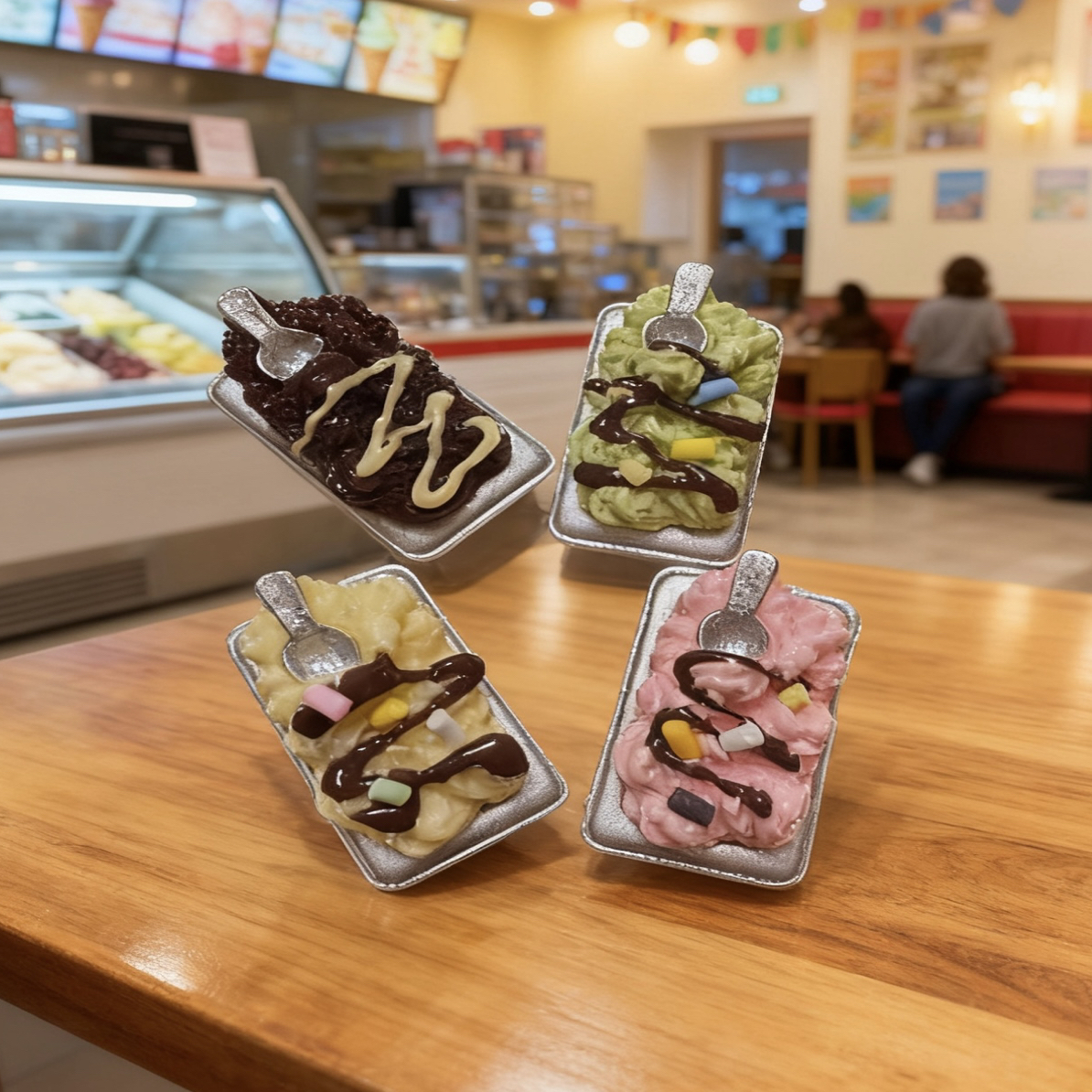 【ss定制-一盒冰激淋】创意树脂diy食玩手工饰品配件