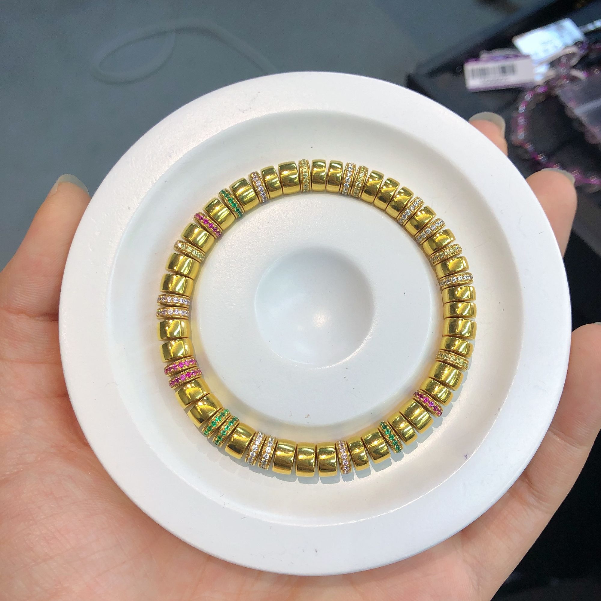 【娘娘甄选】18k金直切手串