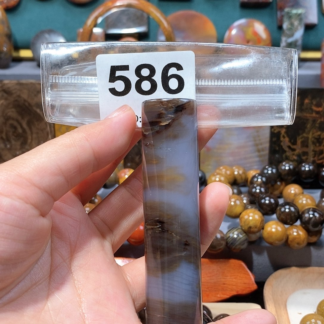 硅化玉天然北票硅化玉手把未镶嵌天然北票硅化玉手把