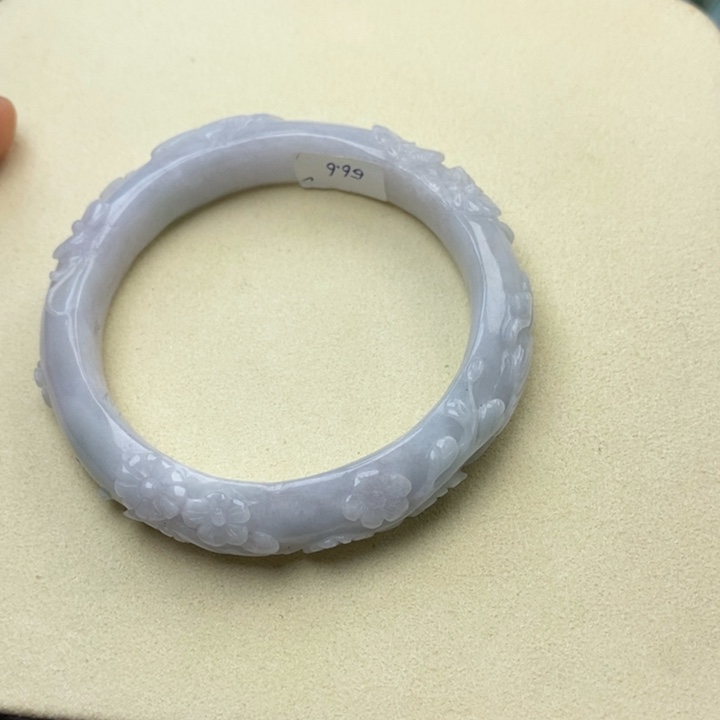 翡翠未镶嵌手镯56.6喜上眉梢218