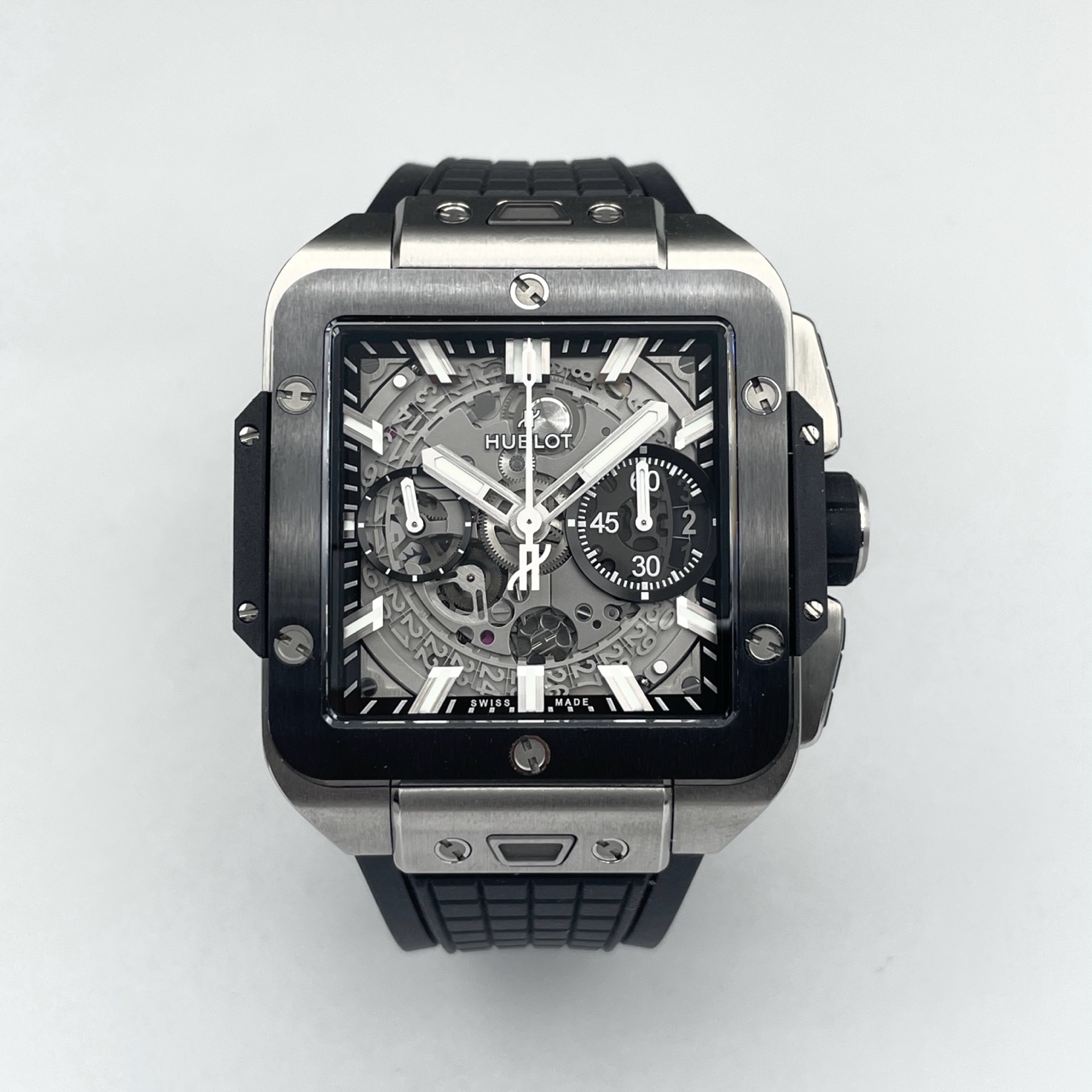 95新 Hublot/宇舶表 方形大爆炸821/24年/自动机械计时