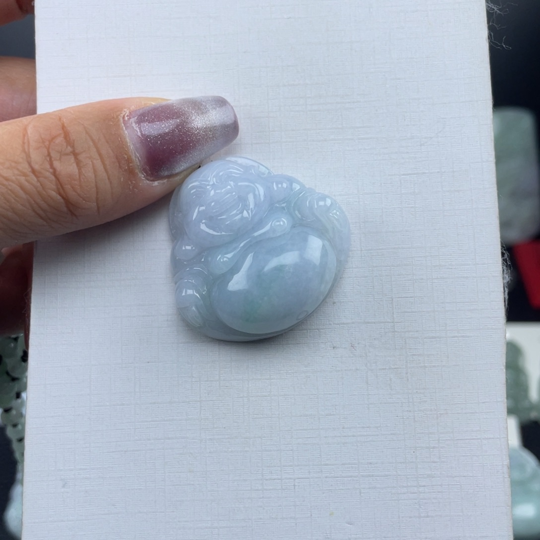 小****翡翠未镶嵌颈饰佛公