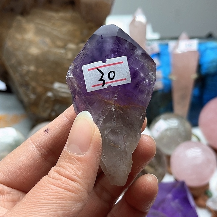 紫晶79克水晶原石未镶嵌