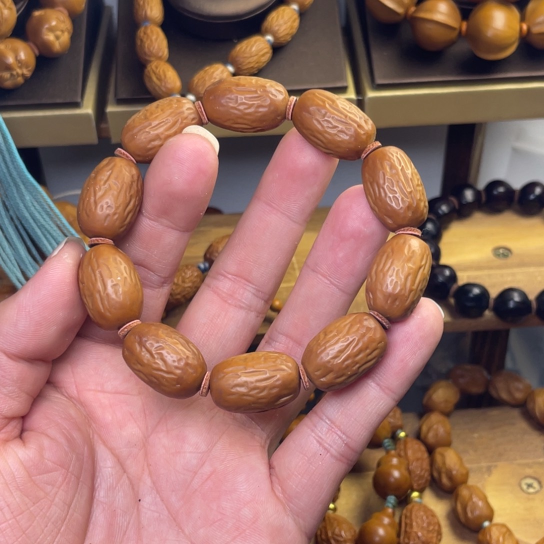 橄榄核手串/手链1.5奶枣